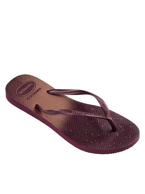 SLIM GLOSS Flip flops purple soil - Women’s shoes