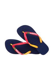HAVAIANAS BRASIL MIX BRASIL MIX Flip-flops navy blue/ruby red - Unisex shoes - 4