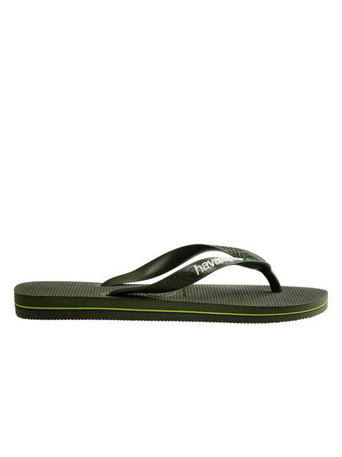 BRASIL LOGO Men's flip flops green/green - Unisex shoes