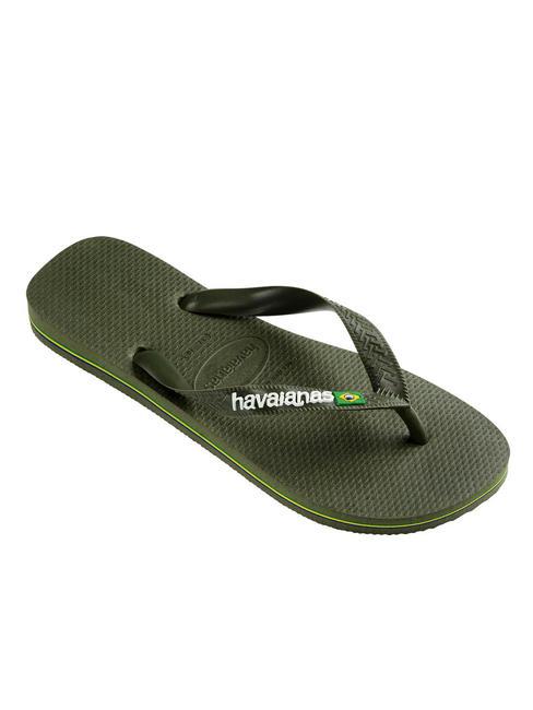 BRASIL LOGO Men's flip flops green/green - Unisex shoes