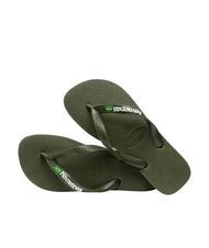 HAVAIANAS BRASIL LOGO Men's flip flops green/green - Unisex shoes - 4