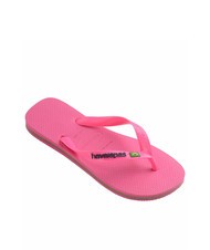 HAVAIANAS BRASIL LOGO NEON Flip-flops pink flux/pink flux - Unisex shoes - 3