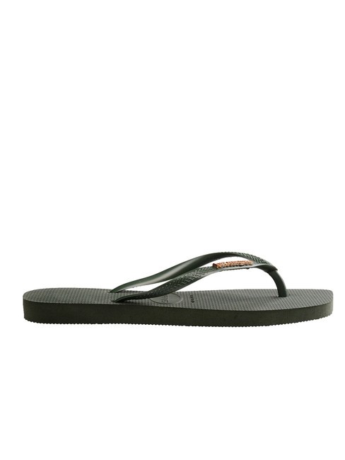 SQUARE LOGO Flip flops olivegreen - Women’s shoes
