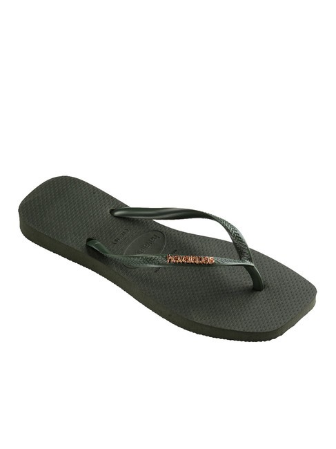 SQUARE LOGO Flip flops olivegreen - Women’s shoes