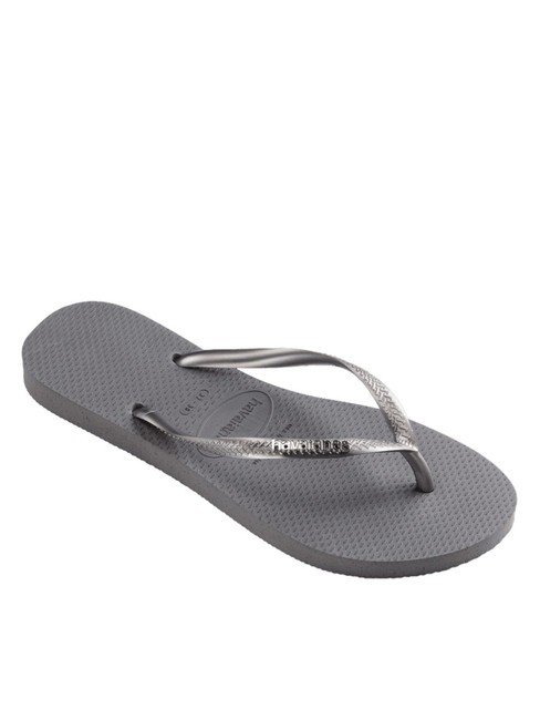 SLIM LOGO Flip flops steel / gray - Women’s shoes