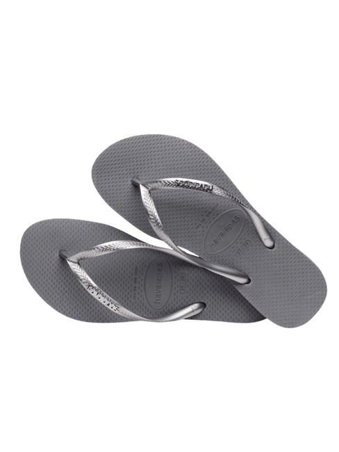 SLIM LOGO Flip flops steel / gray - Women’s shoes