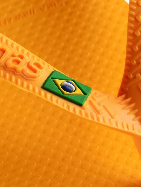  BRASIL LOGO Flip-flops pop yellow - Unisex shoes