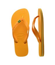 HAVAIANAS  BRASIL LOGO Flip-flops pop yellow - Unisex shoes - 5