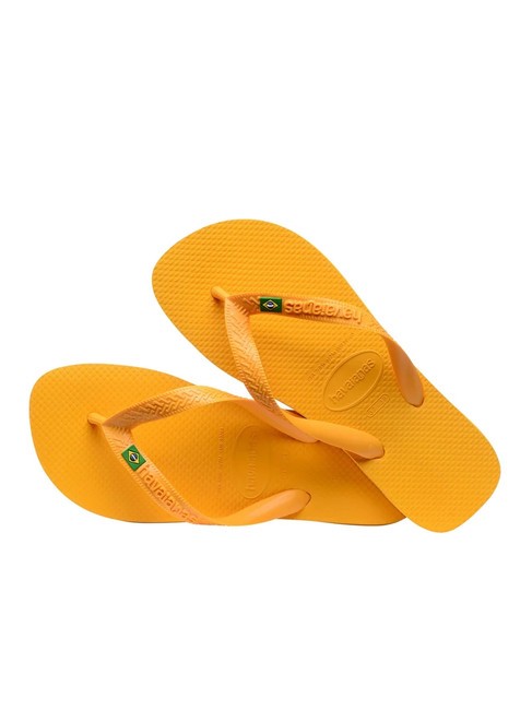  BRASIL LOGO Flip-flops pop yellow - Unisex shoes