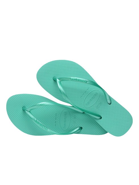 flip flops SLIM metallic virtual green - Women’s shoes