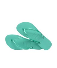HAVAIANAS flip flops SLIM metallic virtual green - Women’s shoes - 4