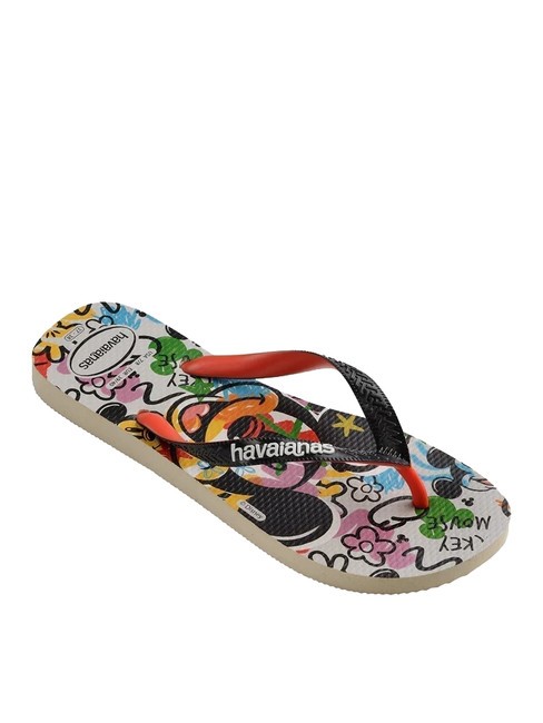 DISNEY STYLISH Flip flops beige/black/blood orange - Unisex shoes