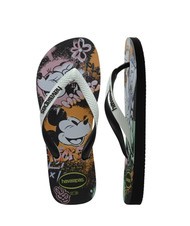 HAVAIANAS DISNEY STYLISH Flip flops black/white/black - Unisex shoes - 5