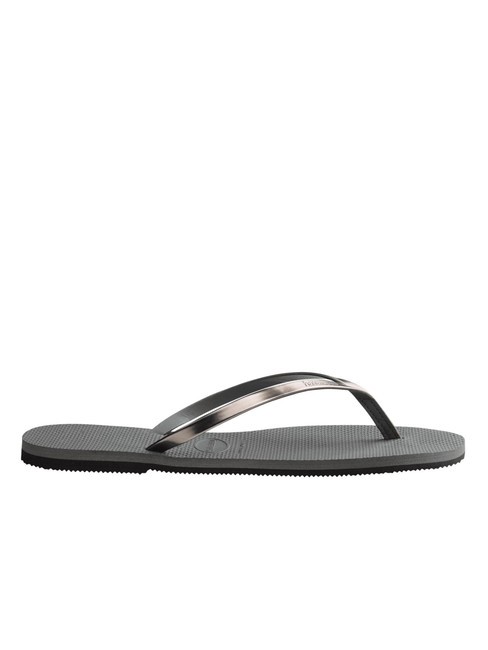 YOU METALLIC Rubber flip flops grey steel/metallic graphite - Women’s shoes