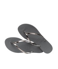 HAVAIANAS YOU METALLIC Rubber flip flops grey steel/metallic graphite - Women’s shoes - 4