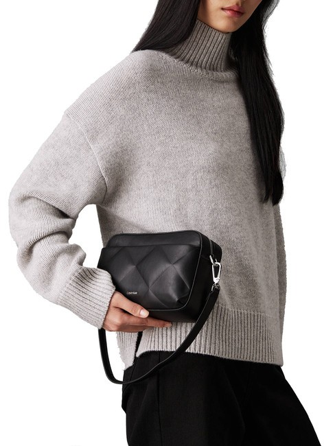 DIAMOND QUILT  Mini shoulder bag, with shoulder strap ck black - Women’s Bags