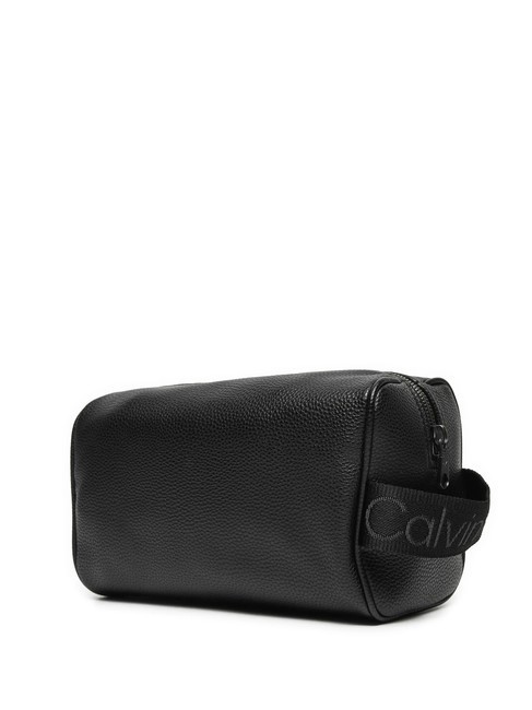 CK JEANS LOGO EMBOSS Beauty case pvh black - Beauty Case