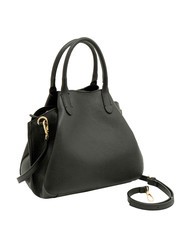 LESAC ALICE Leather handbag with shoulder strap black - Women’s Bags - 2
