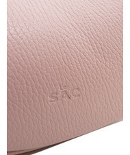 LESAC GIUDITTA Leather hobo bag with chain millennial pink - Women&rsquo;s Bags - 7