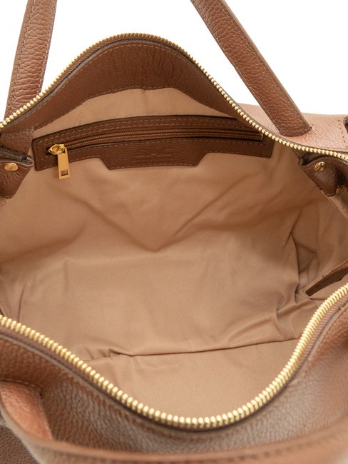 FRESIA Handbag, with shoulder strap, in leather burned - Women&rsquo;s Bags