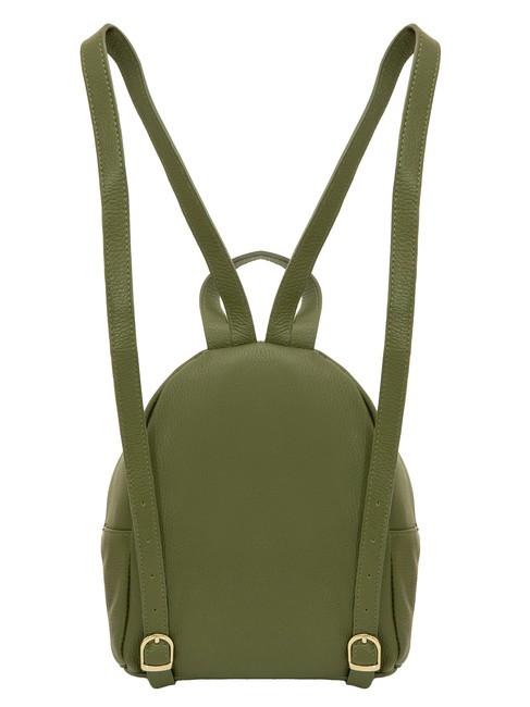 VANESSA Dollar leather backpack olive - Women’s Bags