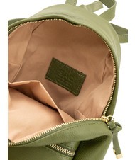 LESAC VANESSA Dollar leather backpack olive - Women’s Bags - 6
