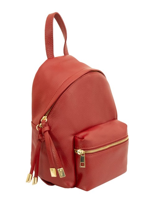 VANESSA Dollar leather backpack red - Women’s Bags