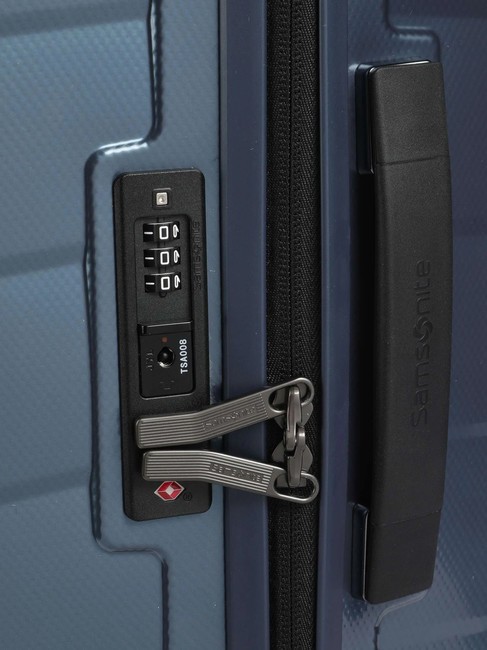 ATTRIX Extra large size trolley steel blue - Rigid Trolley Cases