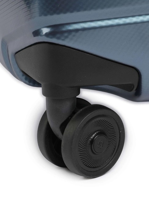 ATTRIX Extra large size trolley steel blue - Rigid Trolley Cases