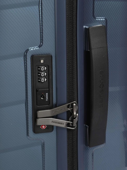 ATTRIX Medium size trolley steel blue - Rigid Trolley Cases