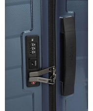 SAMSONITE ATTRIX Medium size trolley steel blue - Rigid Trolley Cases - 4