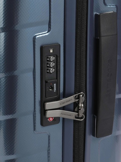 ATTRIX Expandable hand luggage trolley steel blue - Hand luggage