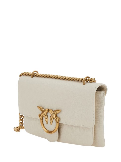 LOVE SOFT MINI Shoulder bag / crossbody bag silk white-antique gold - Women’s Bags