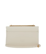 PINKO LOVE SOFT MINI Shoulder bag / crossbody bag silk white-antique gold - Women’s Bags - 3
