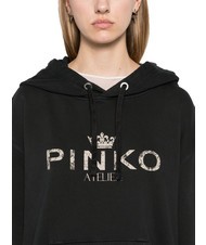 PINKO BASSANI Hoodie black limousine - Women's Sweatshirts - 3