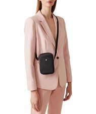 BORBONESE CLASSICA Smartphone holder micro bag dark black - Women’s Bags - 4