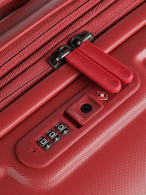 Trolley LOGODUCK +, large, expandable size mineral red - Rigid Trolley Cases