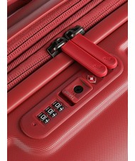 MANDARINA DUCK Trolley LOGODUCK +, large, expandable size mineral red - Rigid Trolley Cases - 4