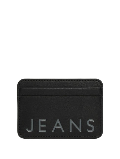 TOMMY JEANS CITY BOLD Flat card holder black - Women’s Wallets