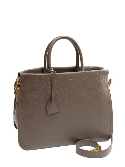 BLUE SOFT Hammered leather handbag ebony - Women&rsquo;s Bags