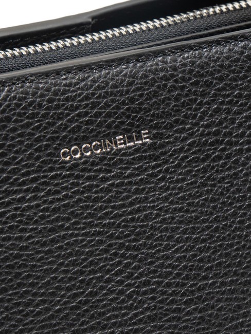 SWAP Hammered leather handbag Black - Women&rsquo;s Bags