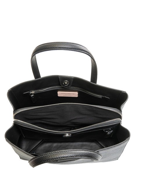 SWAP Hammered leather handbag Black - Women&rsquo;s Bags