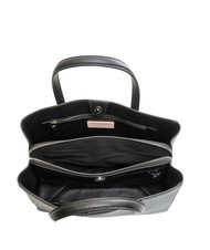 COCCINELLE SWAP Hammered leather handbag Black - Women&rsquo;s Bags - 5