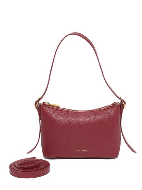CHERRY Small leather shoulder bag garnet red - Women&rsquo;s Bags