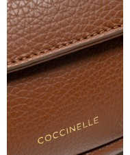 COCCINELLE CHERRY Round leather shoulder bag BRULE - Women’s Bags - 6