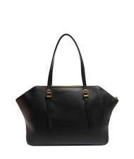 COCCINELLE CHERRY Hammered leather shoulder shopping bag Black - Women&rsquo;s Bags - 3