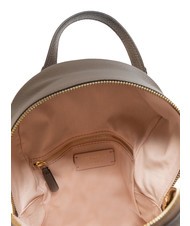 COCCINELLE JEN Round leather backpack with pocket ebony - Women’s Bags - 6