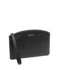 COCCINELLE ROUNDED ENVELOPE Leather clutch with cuff Black - Women&rsquo;s Bags - 2