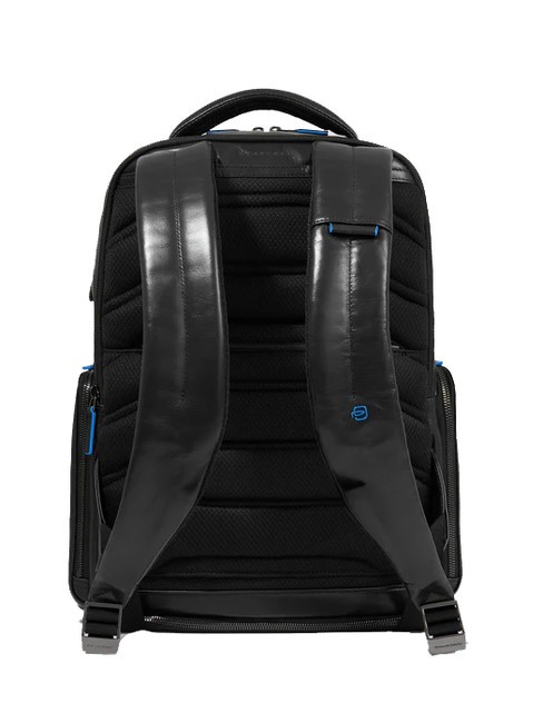 BLUE SQUARE  15.6" Leather Laptop Backpack Black - Laptop backpacks