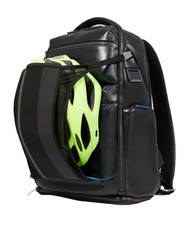 PIQUADRO BLUE SQUARE  15.6" Leather Laptop Backpack Black - Laptop backpacks - 6